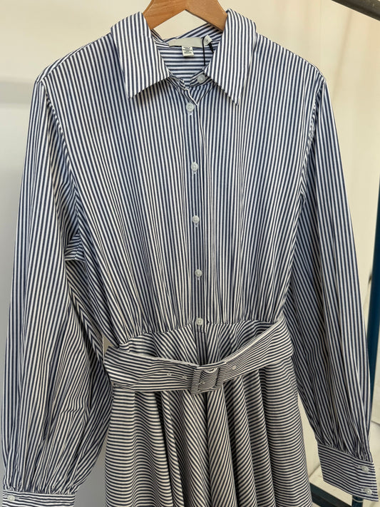 ‘Secret Sample’ Stripe Belted Dress.