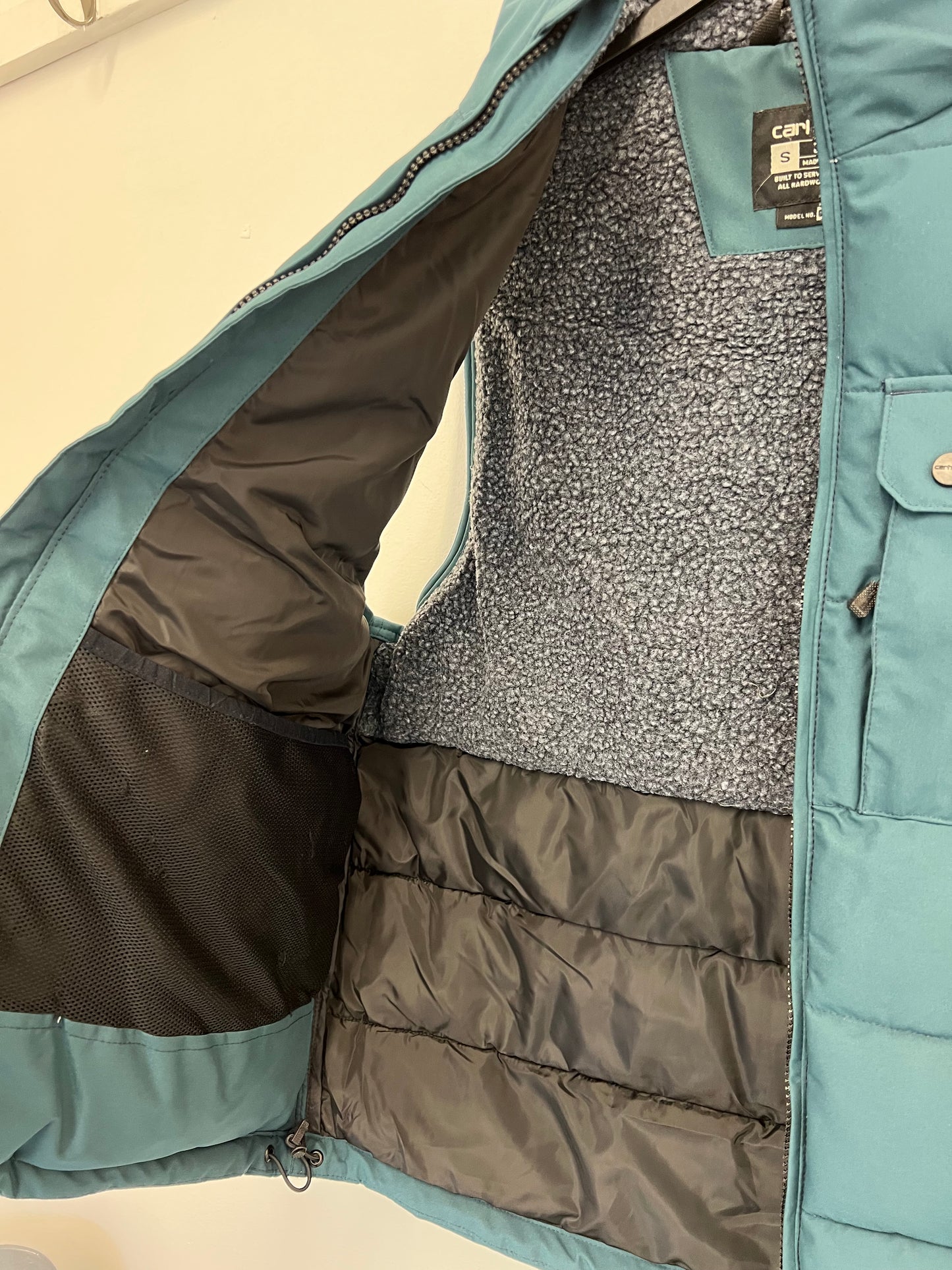 Ex Carhartt Men's Montana Loose Fit Insulated Vest/ BodyWarmer/ Gilet Teal