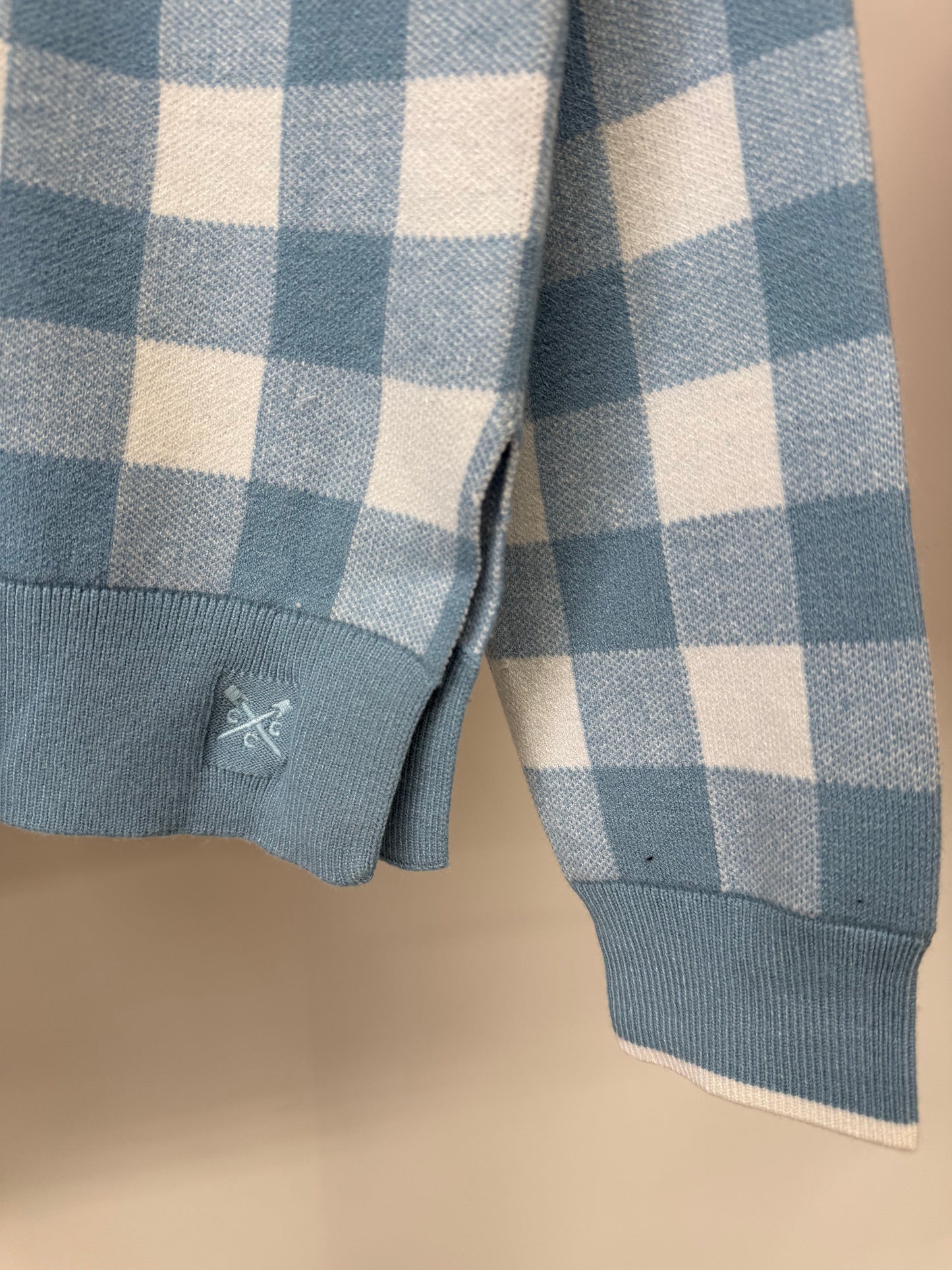 Ex ‘Crew Clothing’ checked jumper