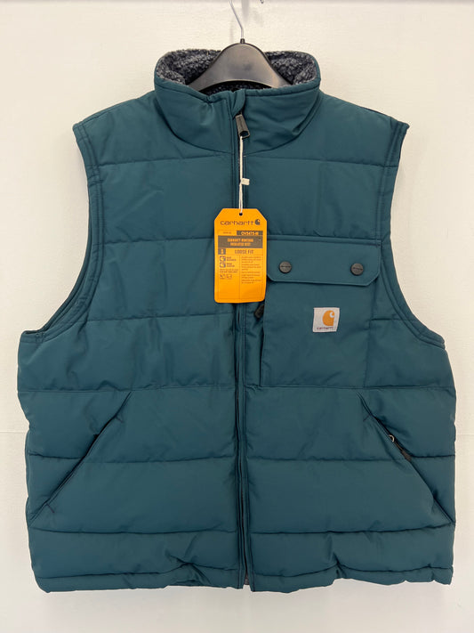 Ex Carhartt Men's Montana Loose Fit Insulated Vest/ BodyWarmer/ Gilet Teal