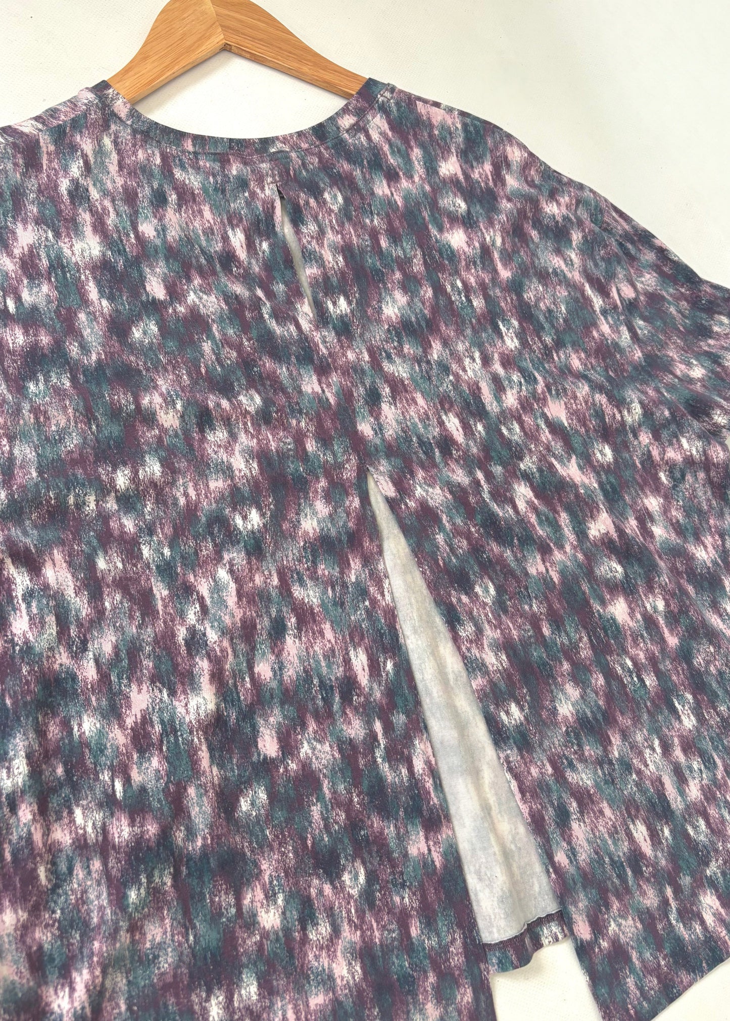 Ex M&S GoodMove Abstract Multicoloured Print Yoga Top