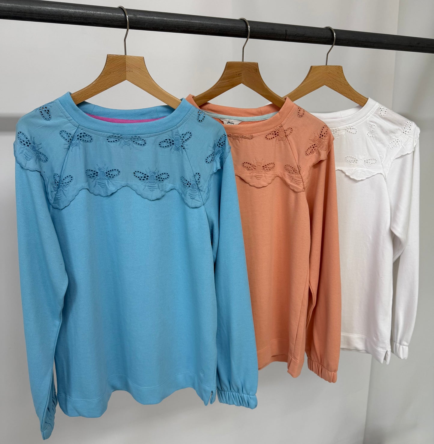 Ex Joules Brinley Bee Embroidery Sweatshirt Womens