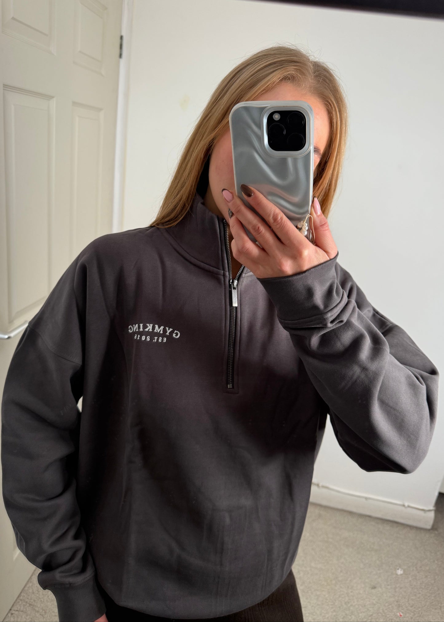 Ex GymKing Oversized 1/4 Zip Jumper