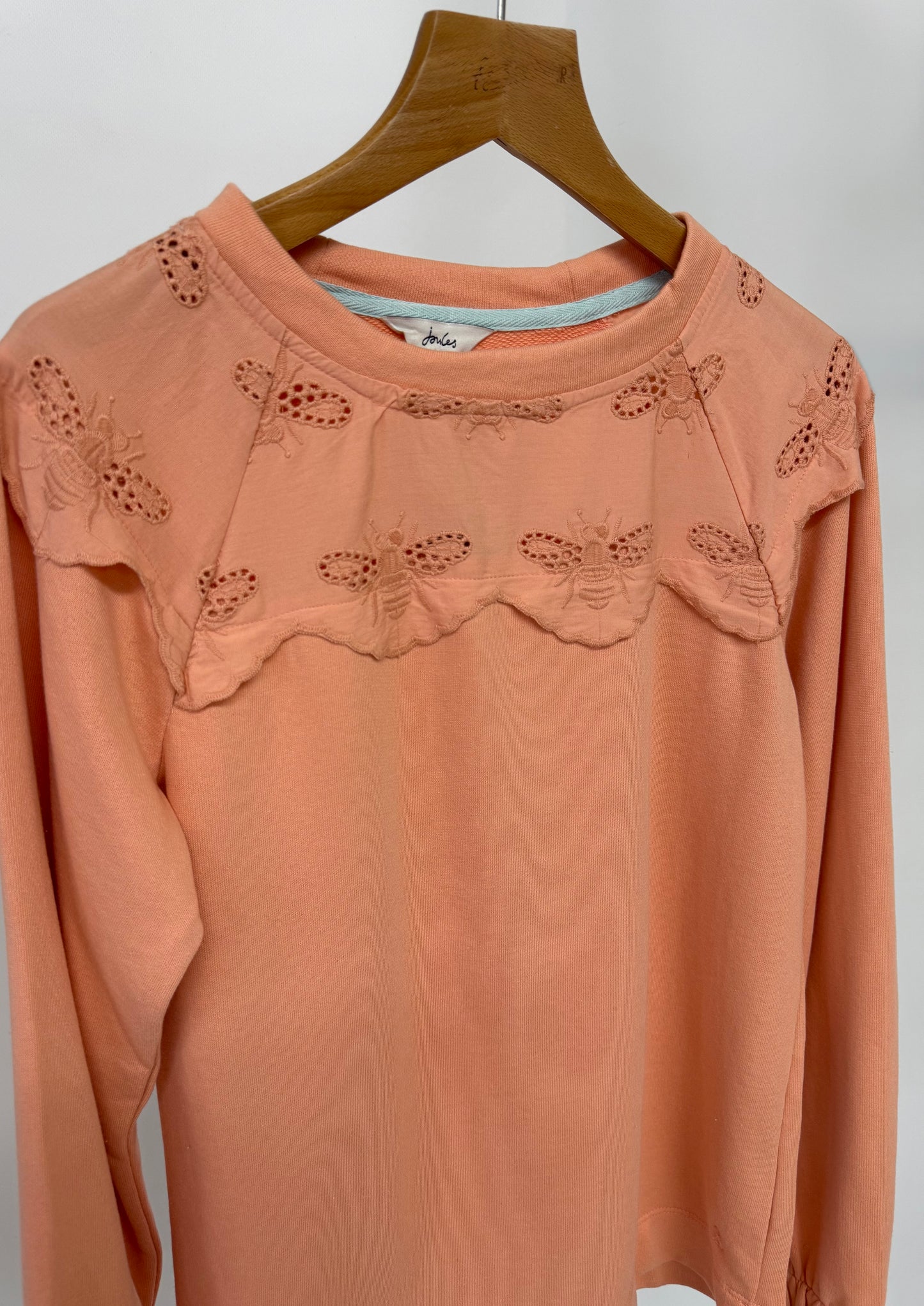 Ex Joules Brinley Bee Embroidery Sweatshirt Womens