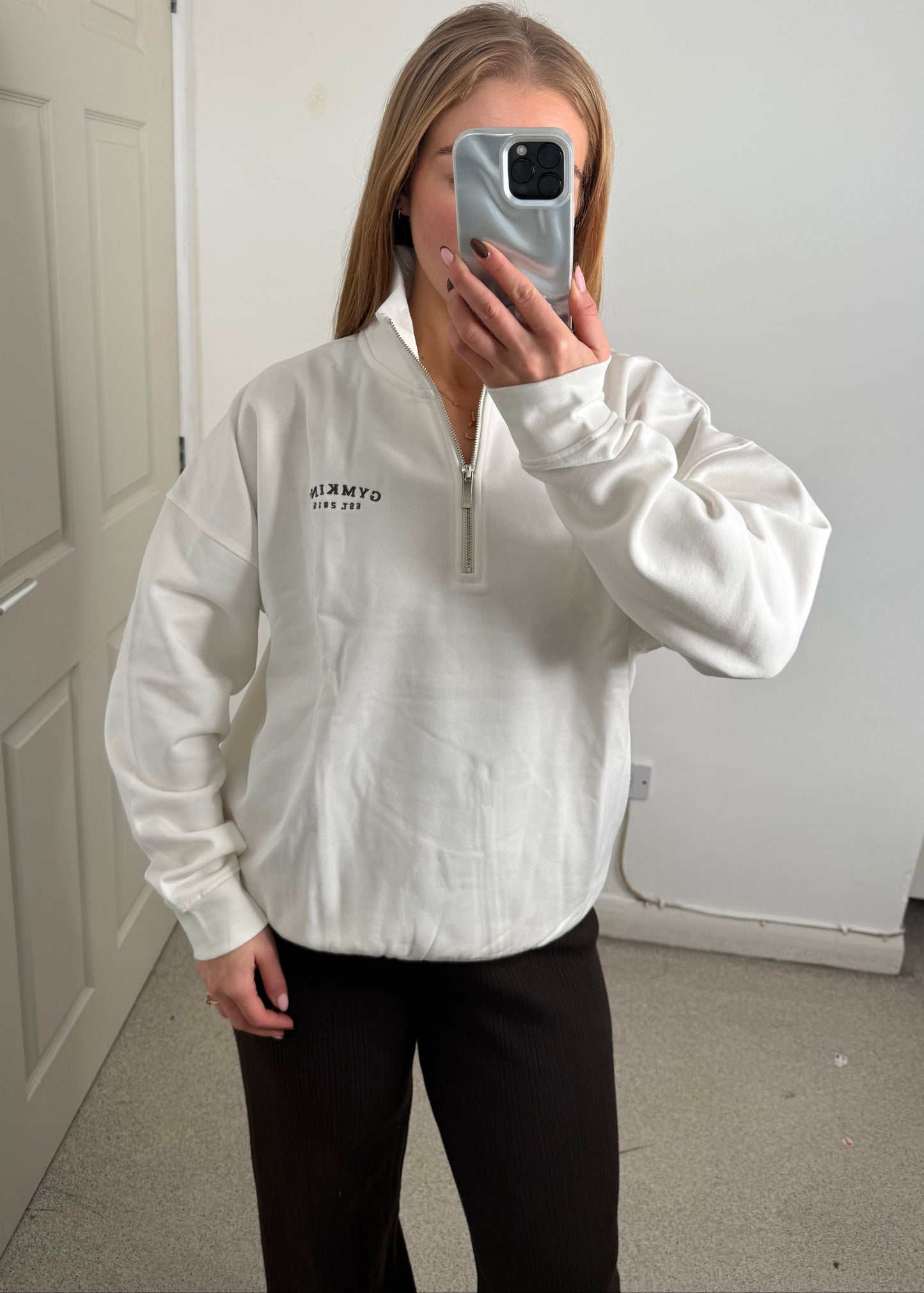 Ex GymKing Oversized 1/4 Zip Jumper
