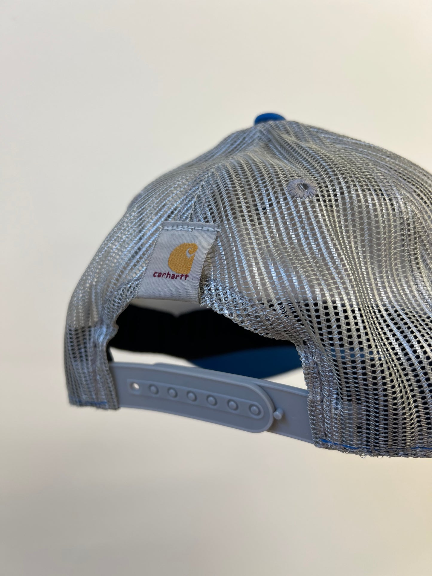 Ex Carhartt Canvas SnapBack Trucker Cap Work Logo