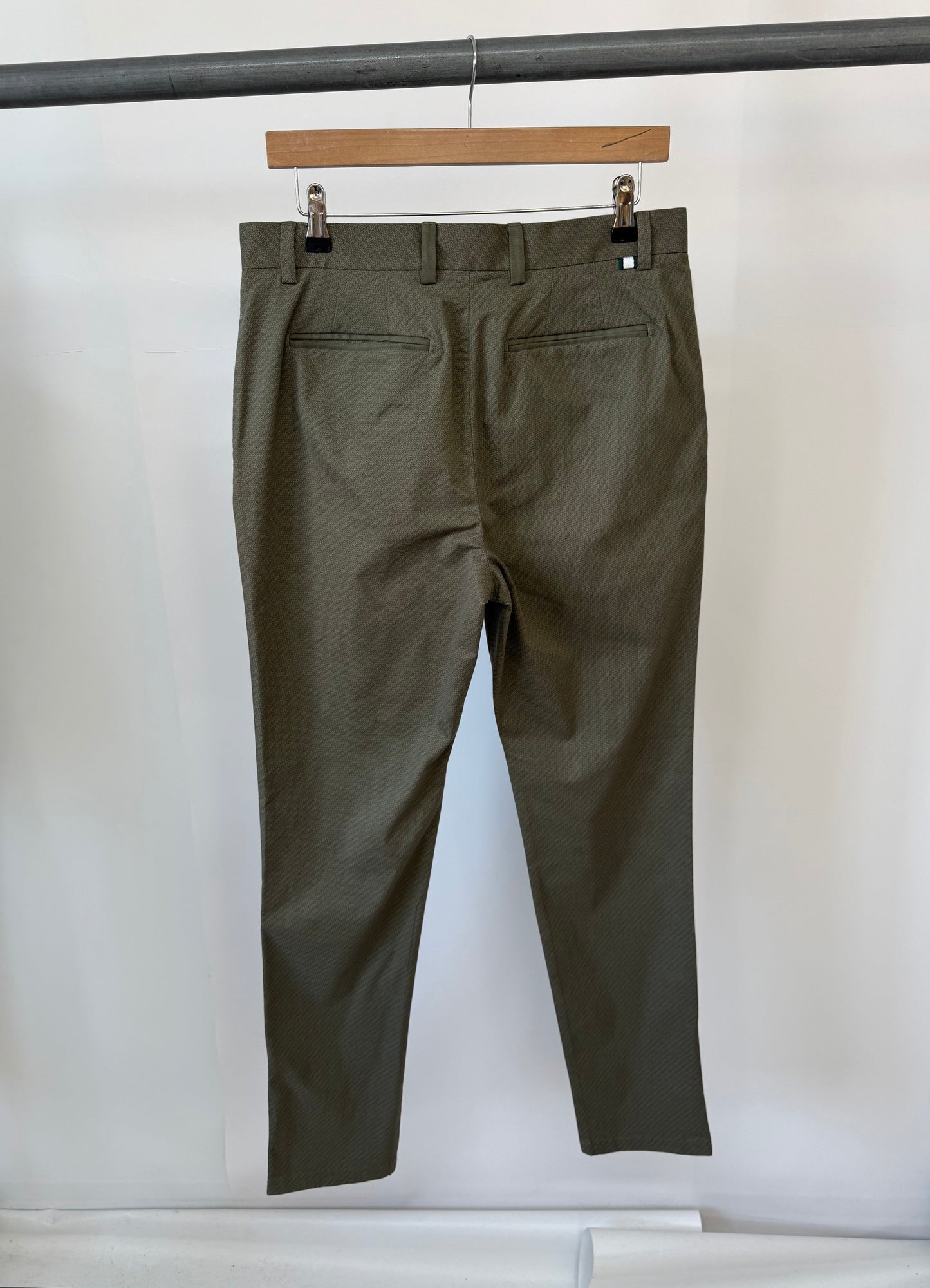 ‘Secret Sample’ Slim Fit Micro GEO Print Trousers.