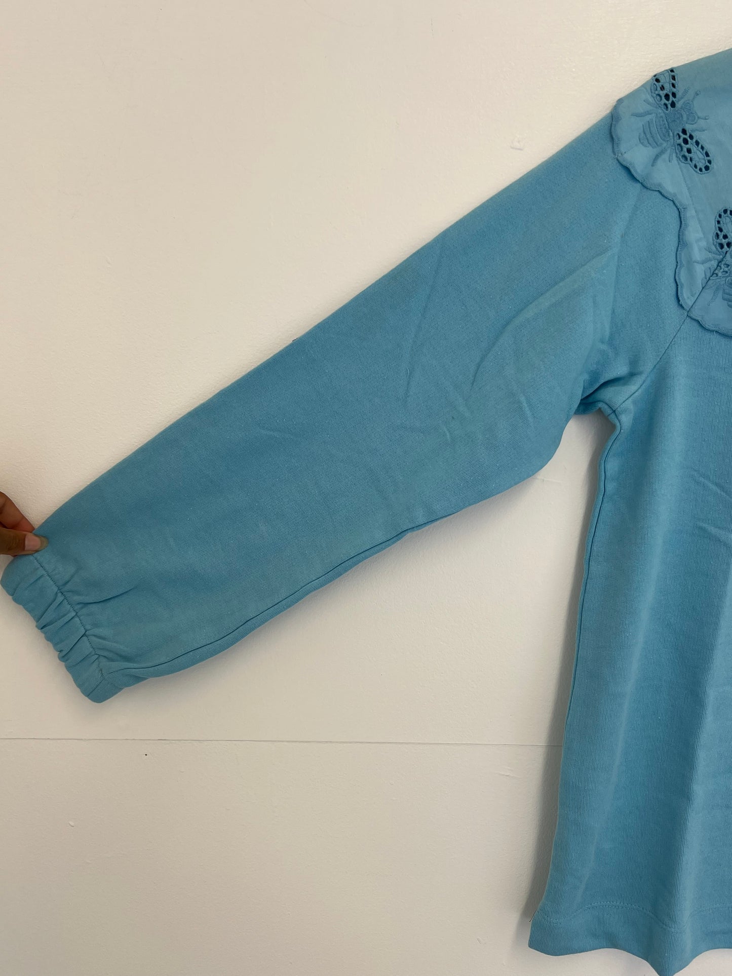 Ex Joules Brinley Bee Embroidery Sweatshirt Womens Size 10 12