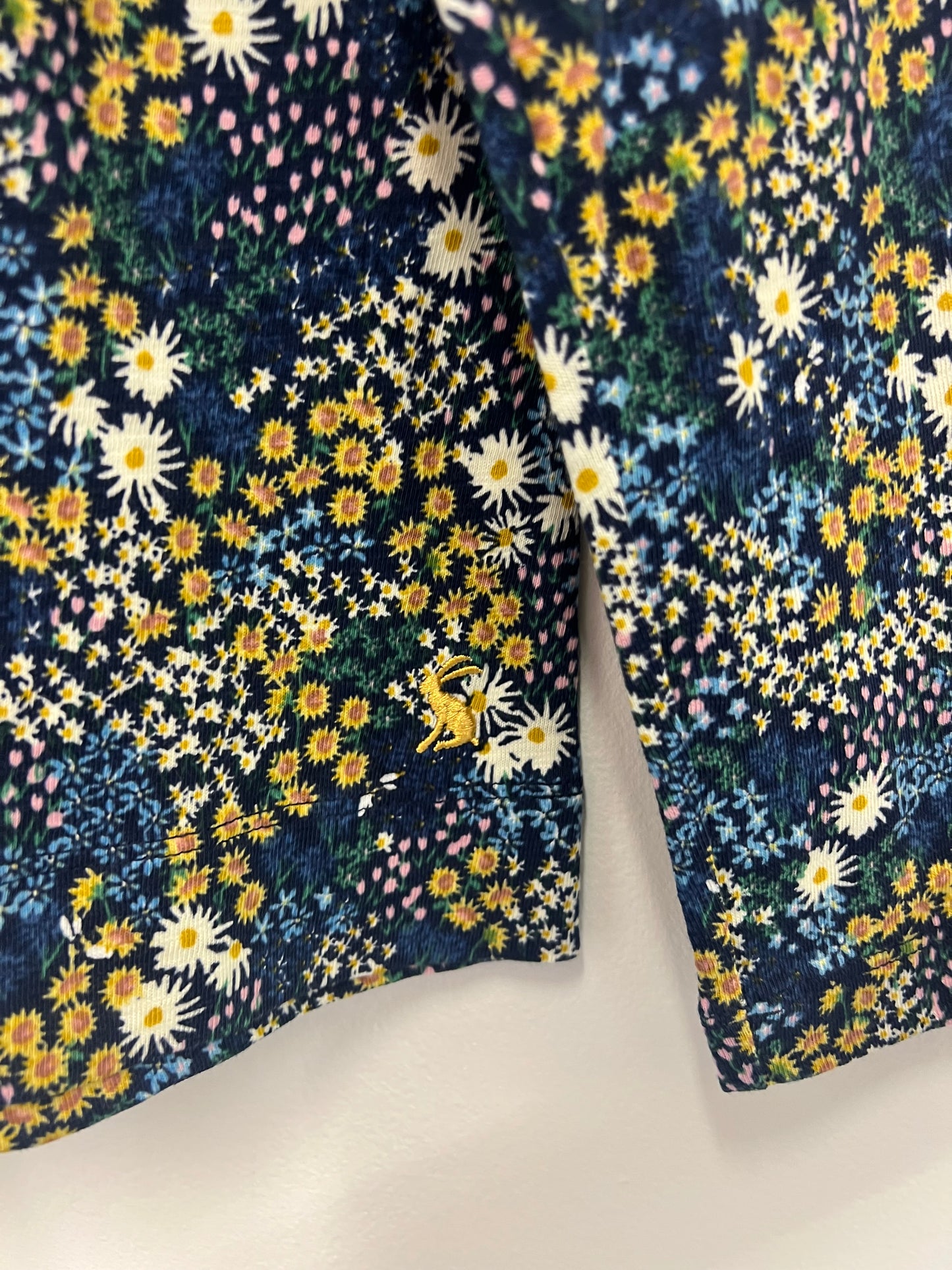 Ex Joules Lottie Print Long Sleeve Crew Neck Top Size 10