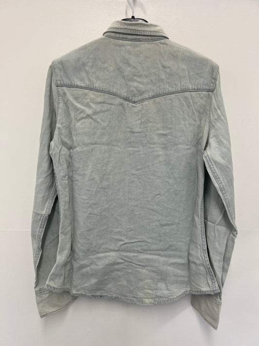 Ex Mango Women’s Light Blue Denim Shirt