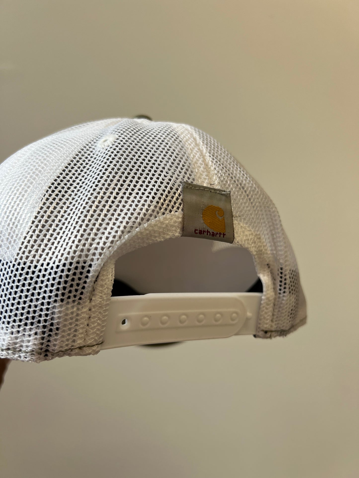 Ex Carhartt Men's Canvas Workwear Patch Trucker Cap