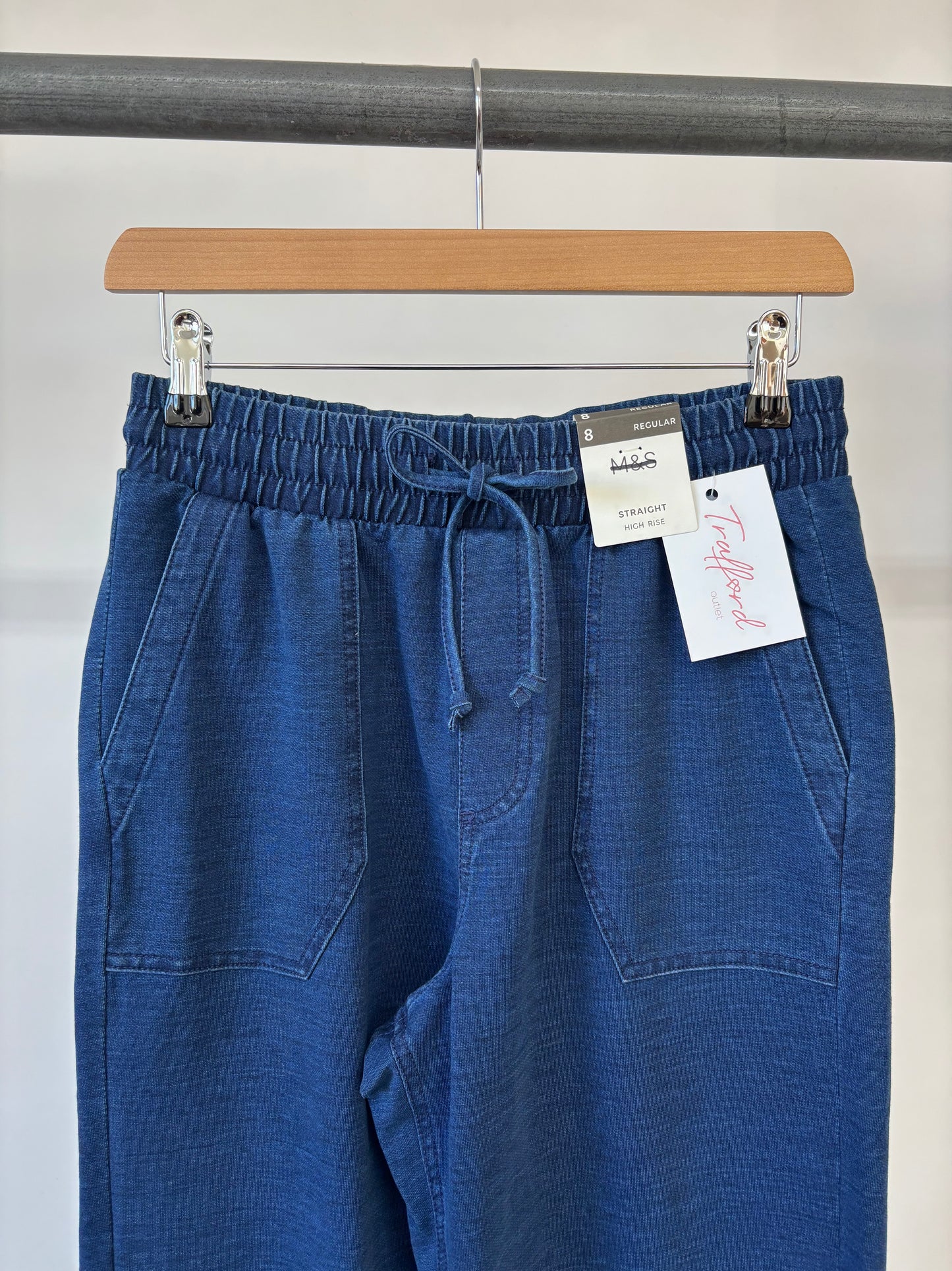 Ex ‘M&S’ Straight Leg Denim Style Trousers