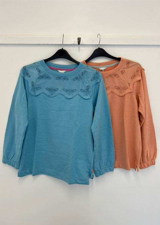 Ex Joules Brinley Bee Embroidery Sweatshirt Womens