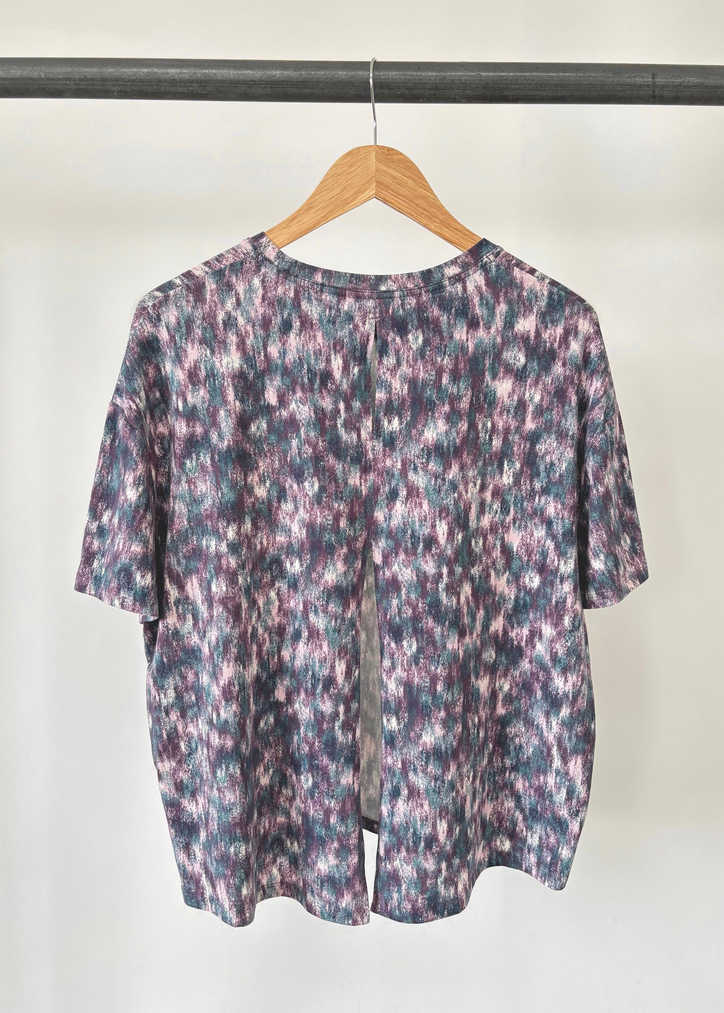 Ex M&S GoodMove Abstract Multicoloured Print Yoga Top