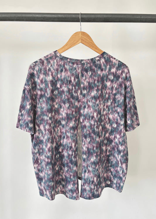 Ex M&S GoodMove Abstract Multicoloured Print Yoga Top