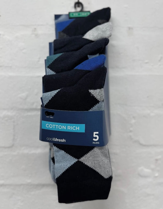 Ex M&S Men’s Socks Size 9-12/43-47