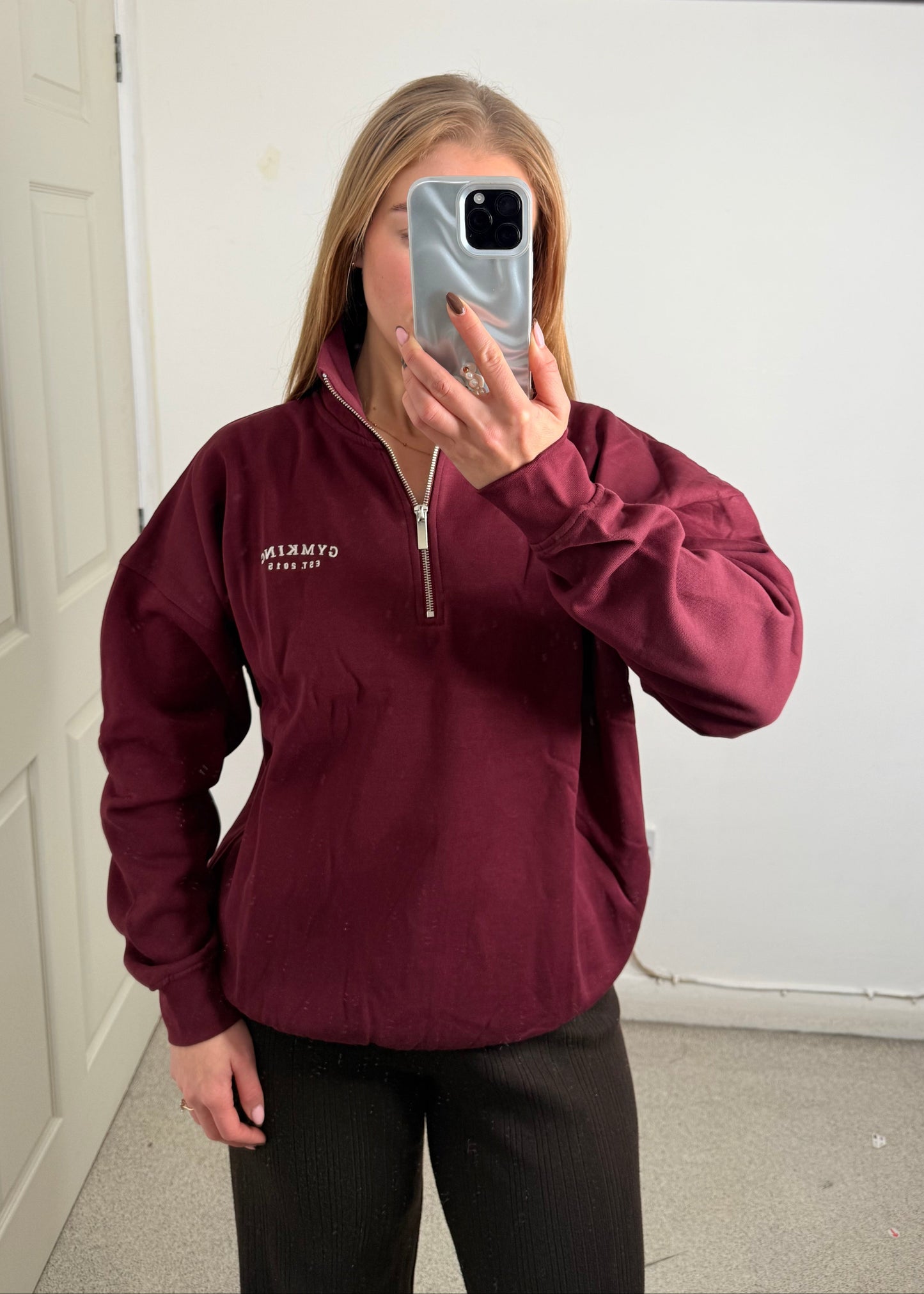 Ex GymKing Oversized 1/4 Zip Jumper