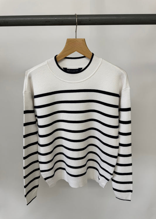 Ex ‘Crew Clothing’ stripe Jumper