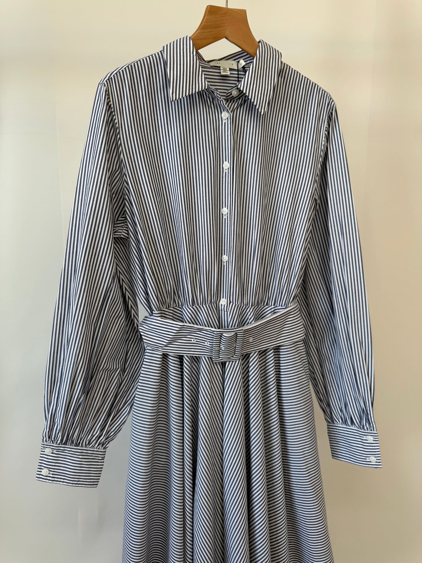 ‘Secret Sample’ Stripe Belted Dress.