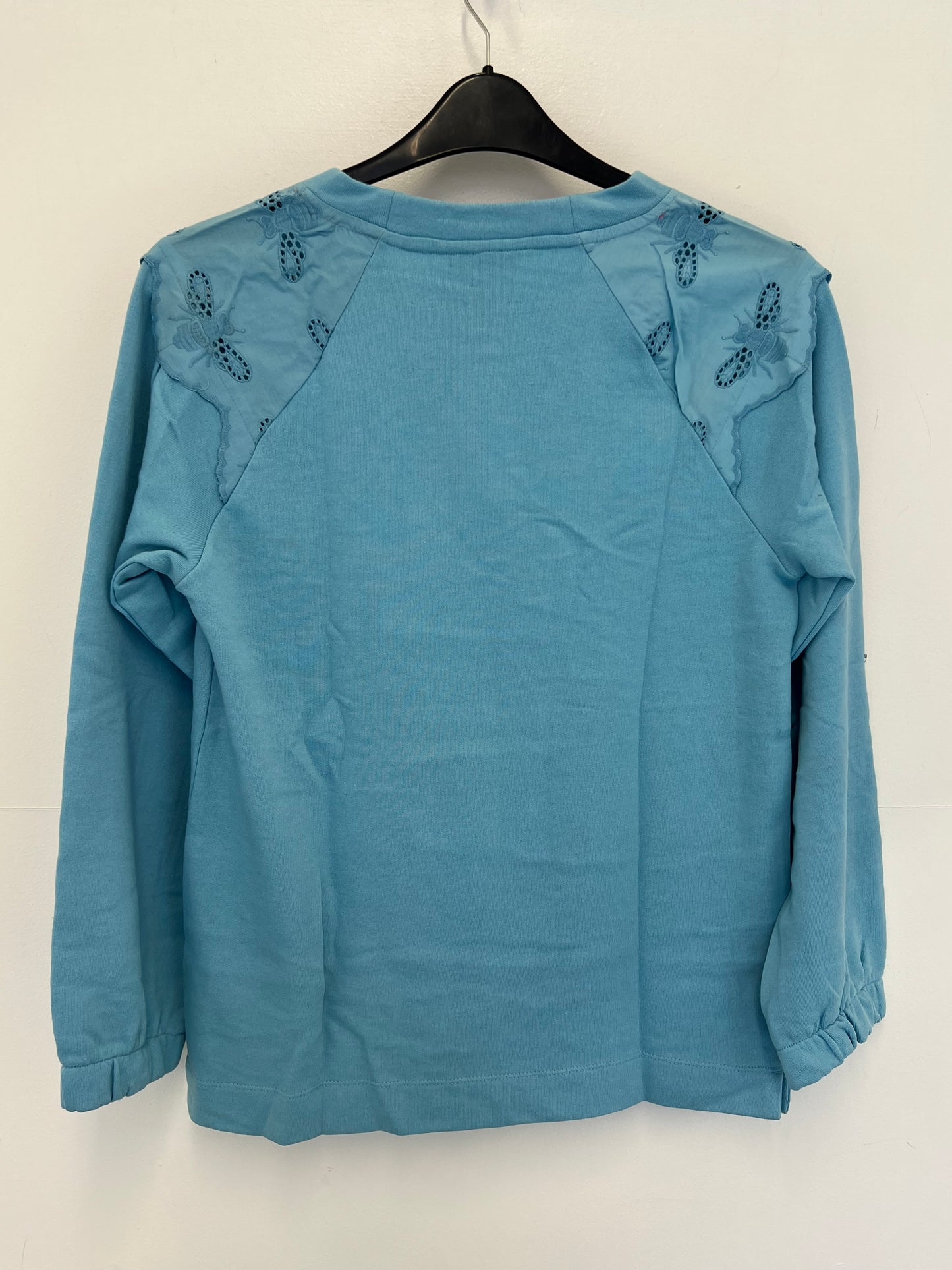 Ex Joules Brinley Bee Embroidery Sweatshirt Womens Size 10 12