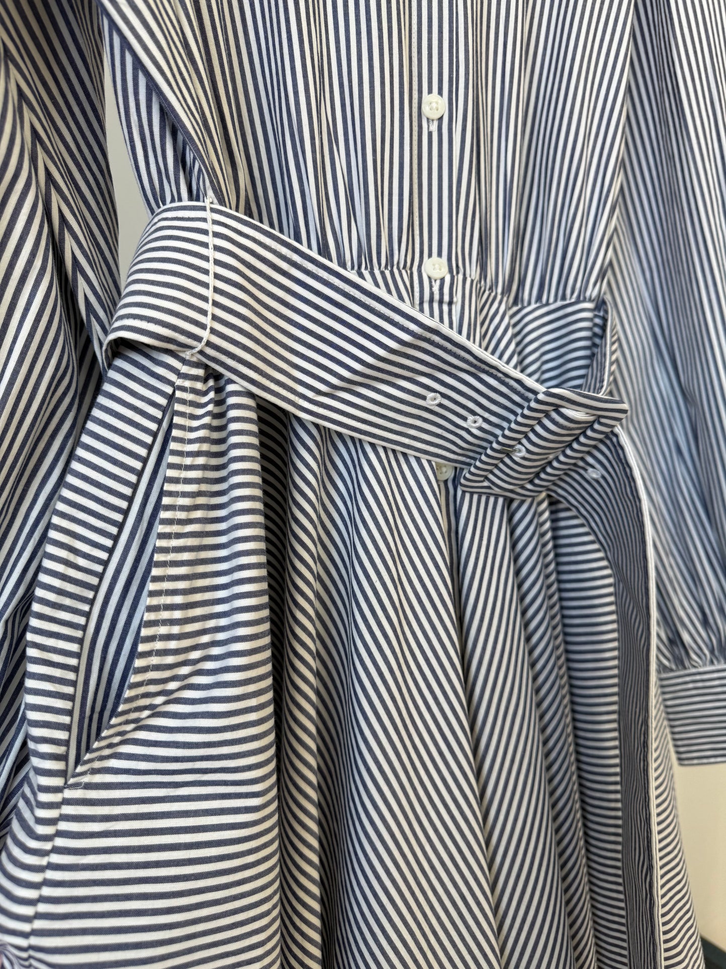 ‘Secret Sample’ Stripe Belted Dress.