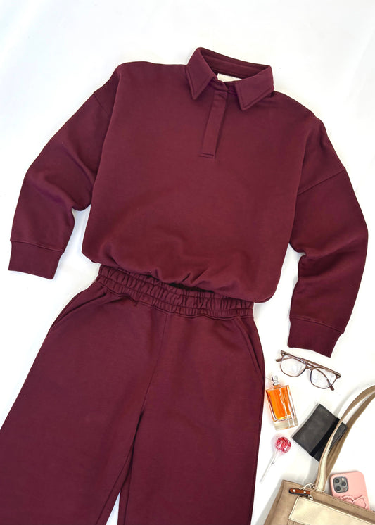 RSN Women's Dark Cherry 2-In-1 Tracksuit