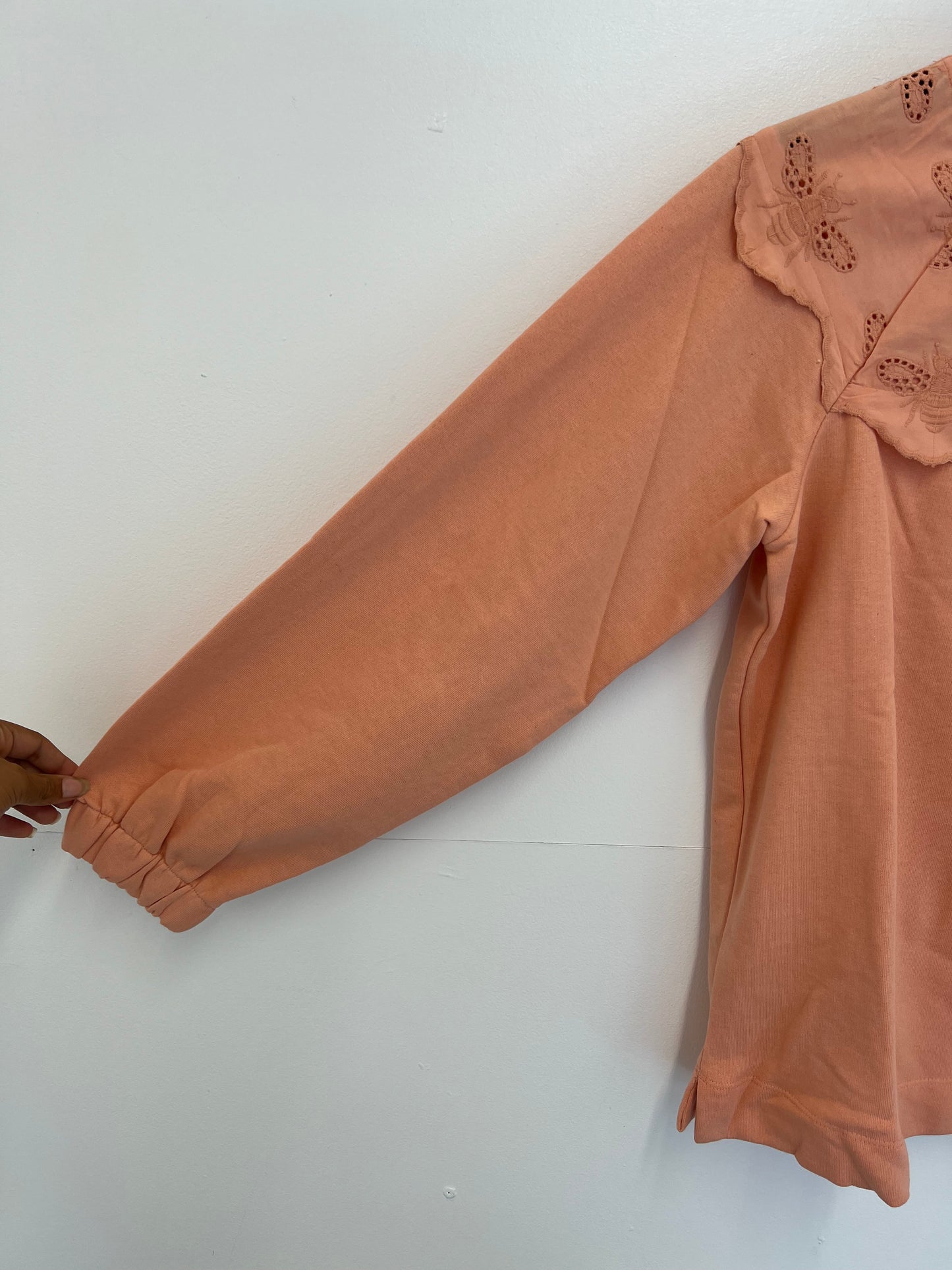 Ex Joules Brinley Bee Embroidery Sweatshirt Womens Size 10 12