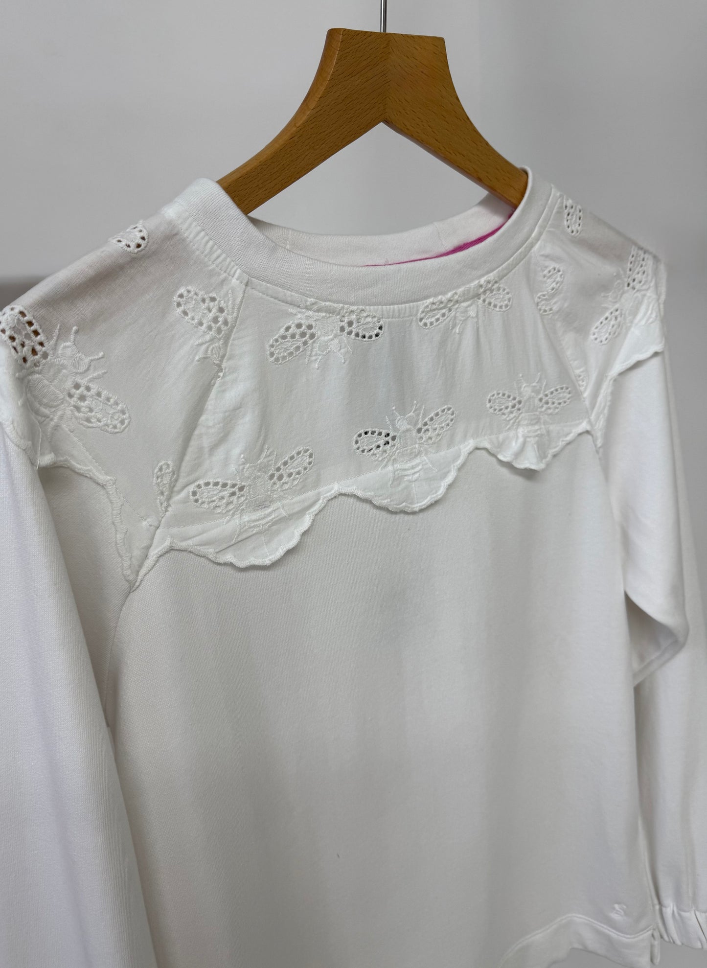 Ex Joules Brinley Bee Embroidery Sweatshirt Womens