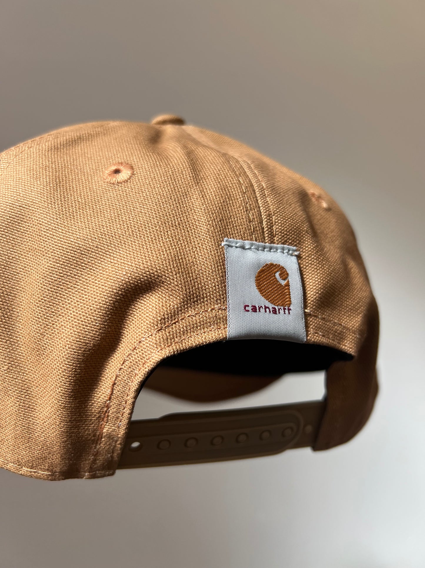 Ex Carhartt Force Canvas Mountain Patch Snapback Baseball Cap