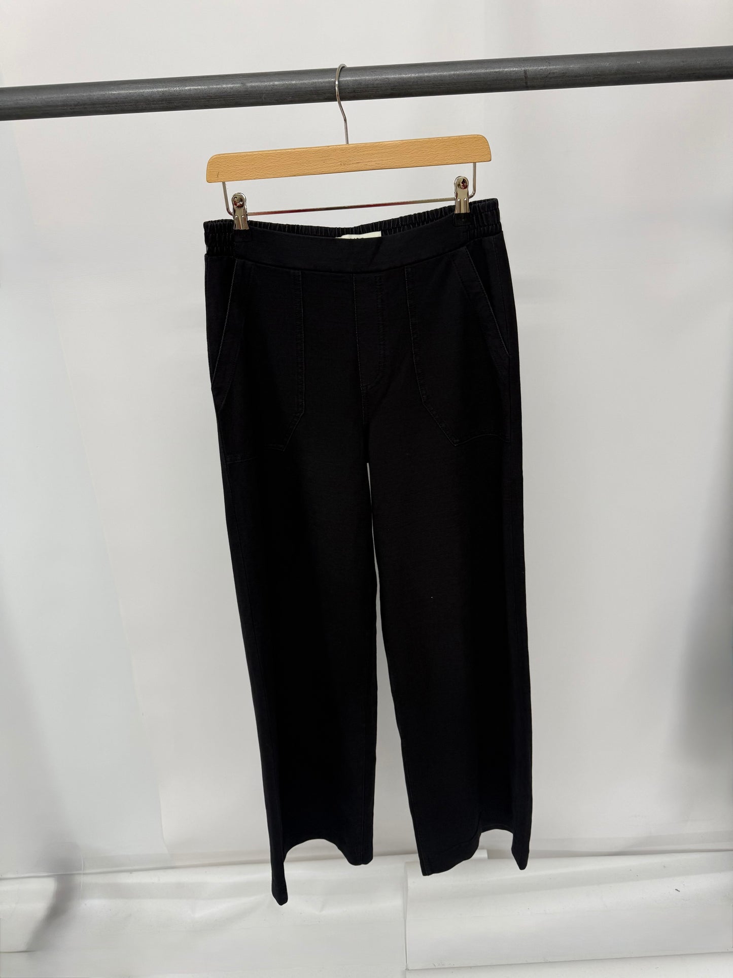 Ex MS Wide Leg Denim Style Trousers