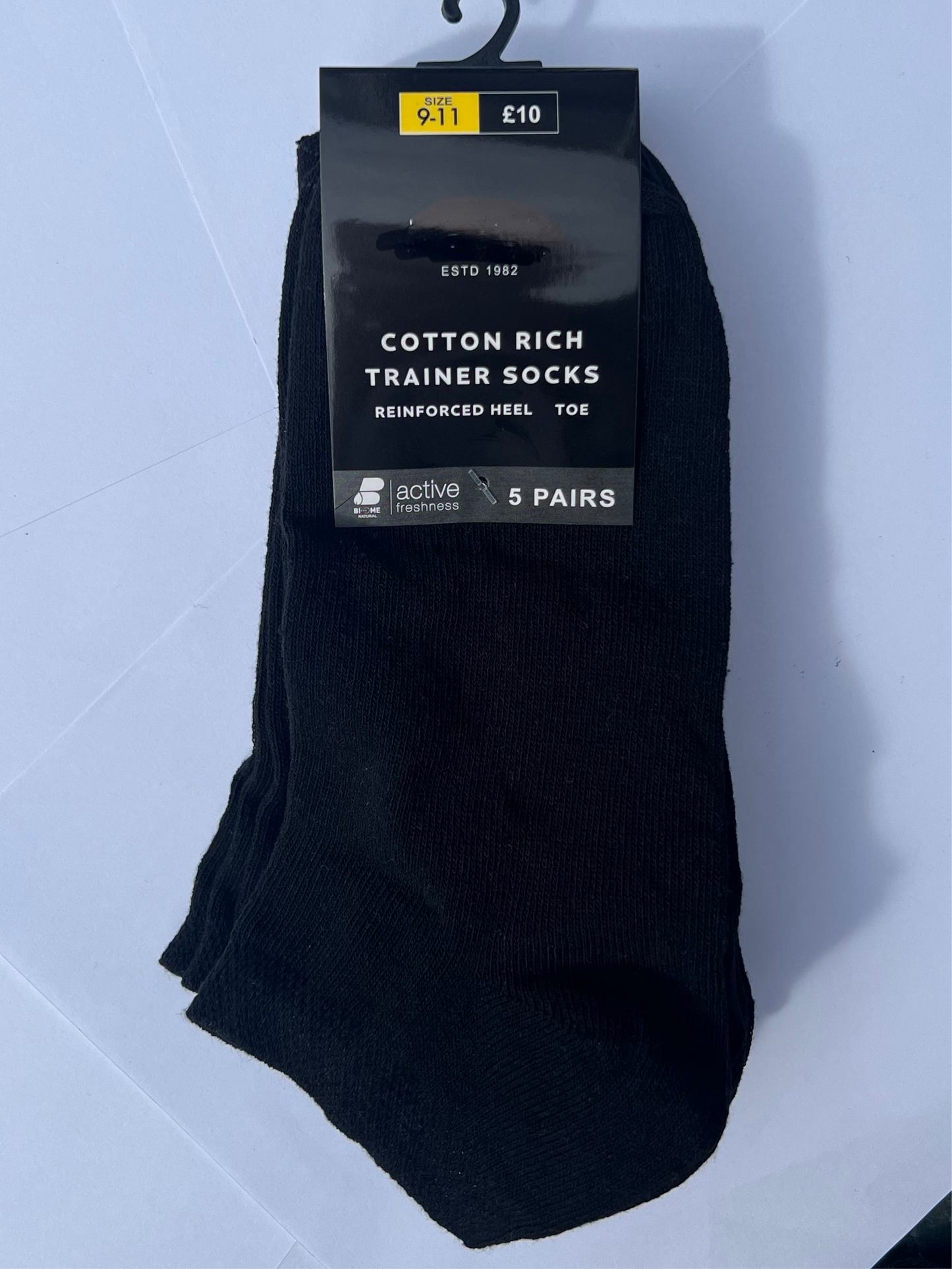 5 PCK Cotton Trainer Socks