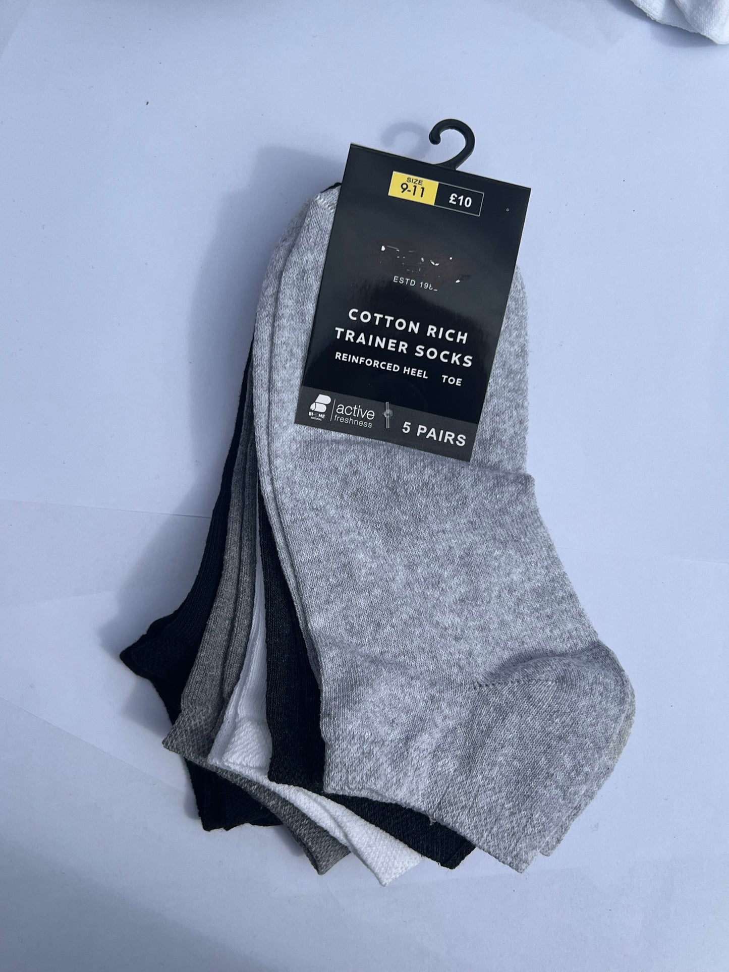 5 PCK Cotton Trainer Socks