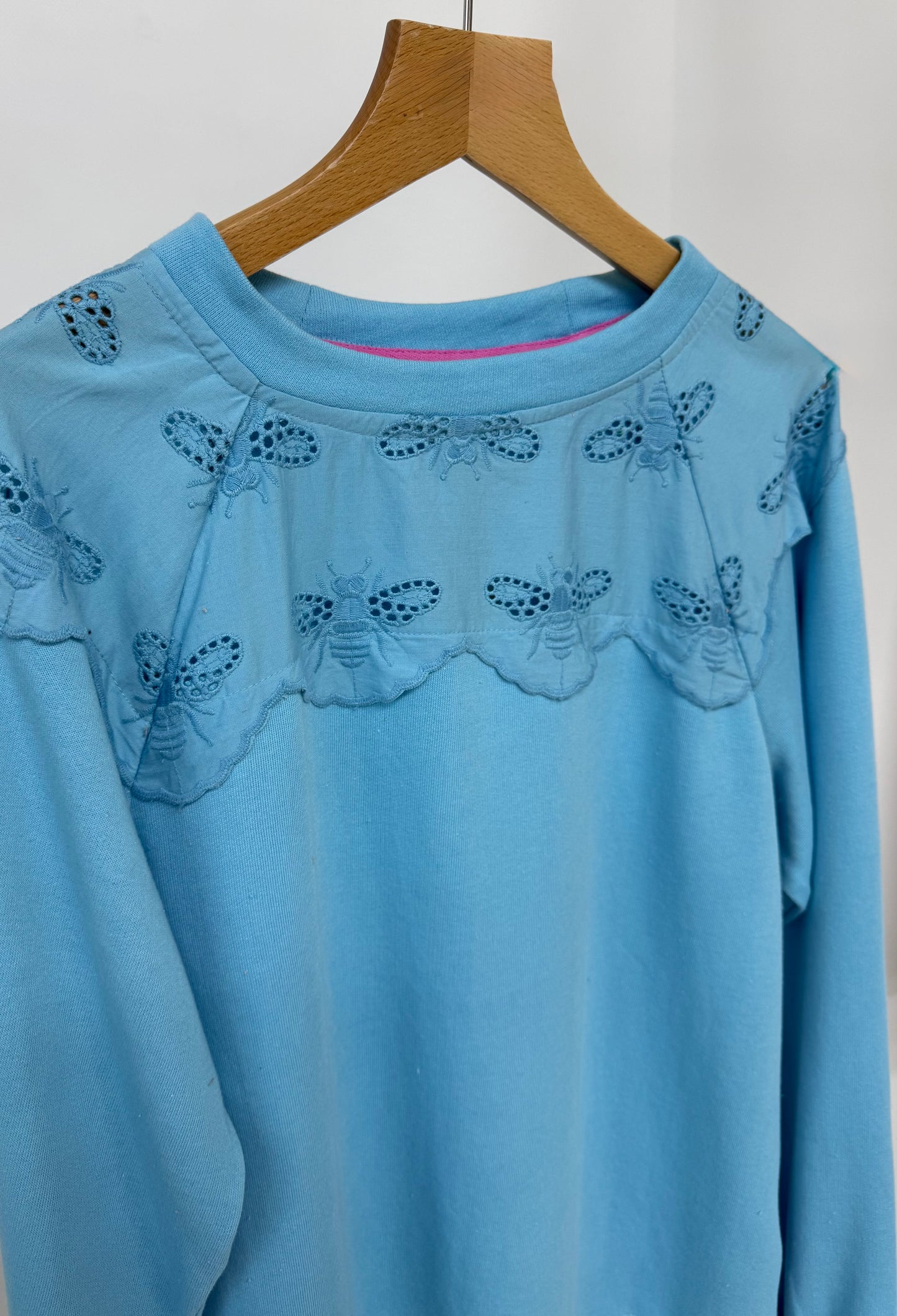 Ex Joules Brinley Bee Embroidery Sweatshirt Womens