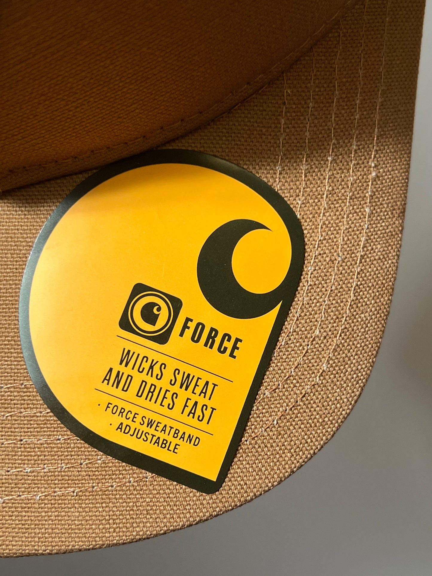 Ex Carhartt Force Canvas Mountain Patch Snapback Baseball Cap