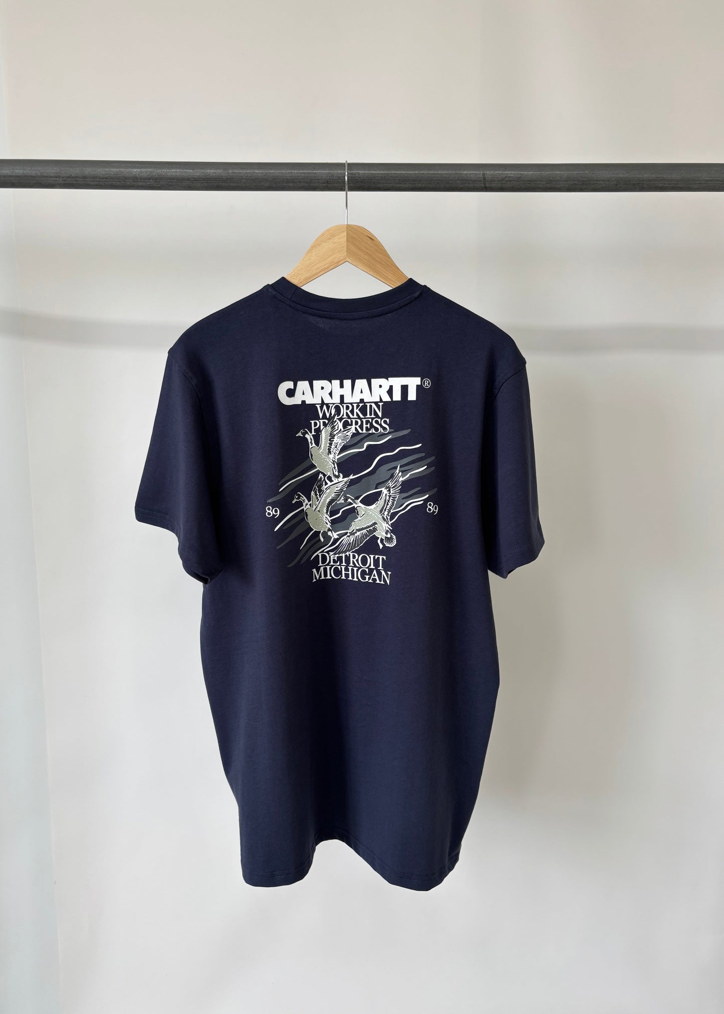 Ex 'Carhartt WIP' Men's T-Shirts With Back Print-4 Styles Available