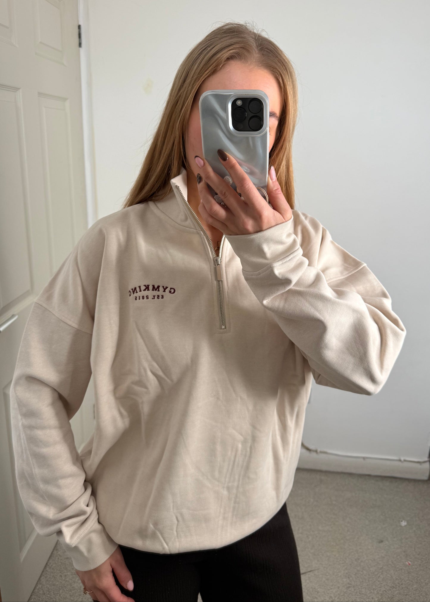 Ex GymKing Oversized 1/4 Zip Jumper