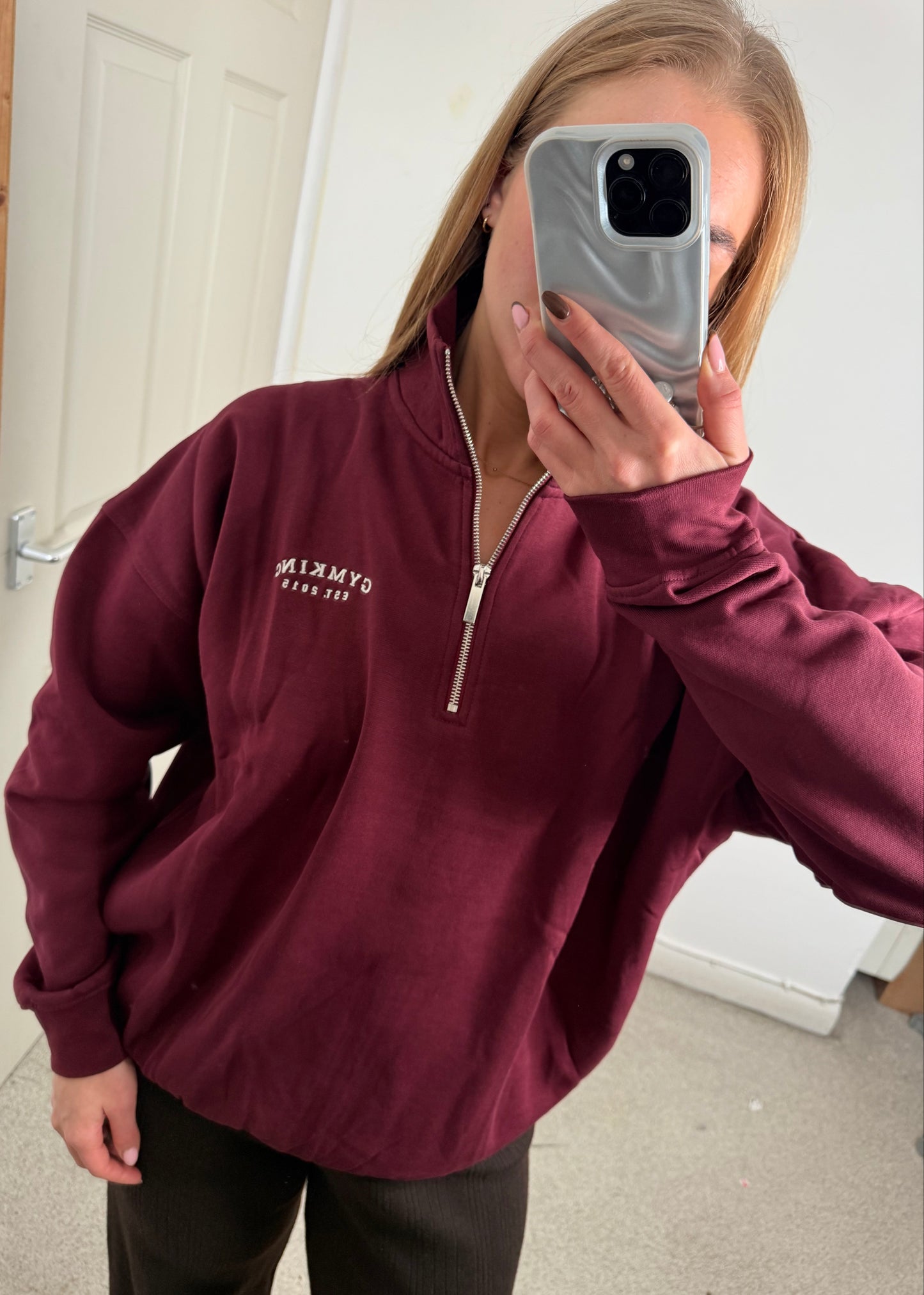 Ex GymKing Oversized 1/4 Zip Jumper