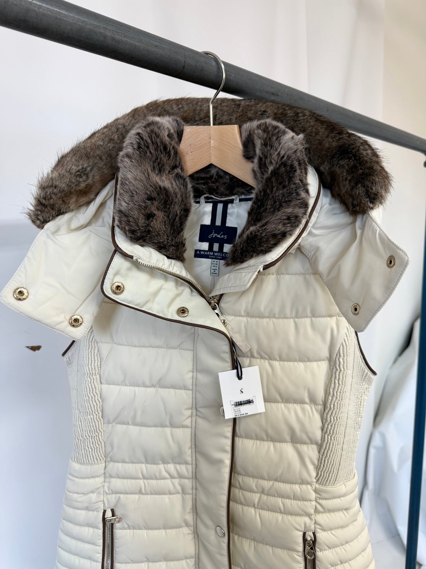 Ex 'Joules' Faux Fur Gilet