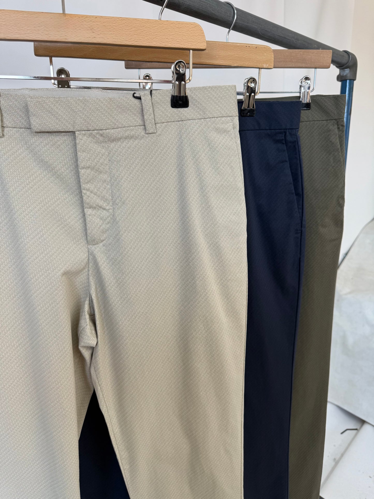 ‘Secret Sample’ Slim Fit Micro GEO Print Trousers.