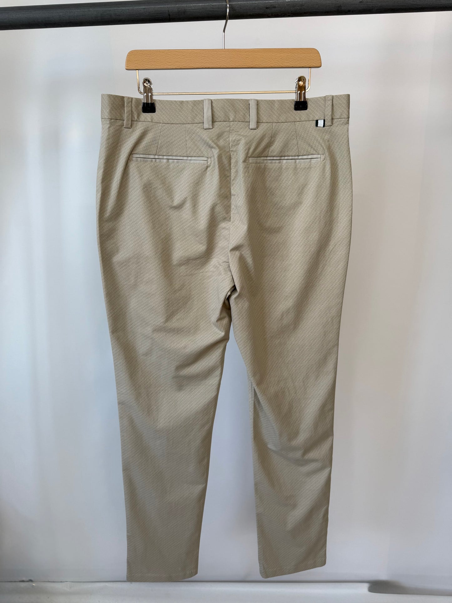 ‘Secret Sample’ Slim Fit Micro GEO Print Trousers.