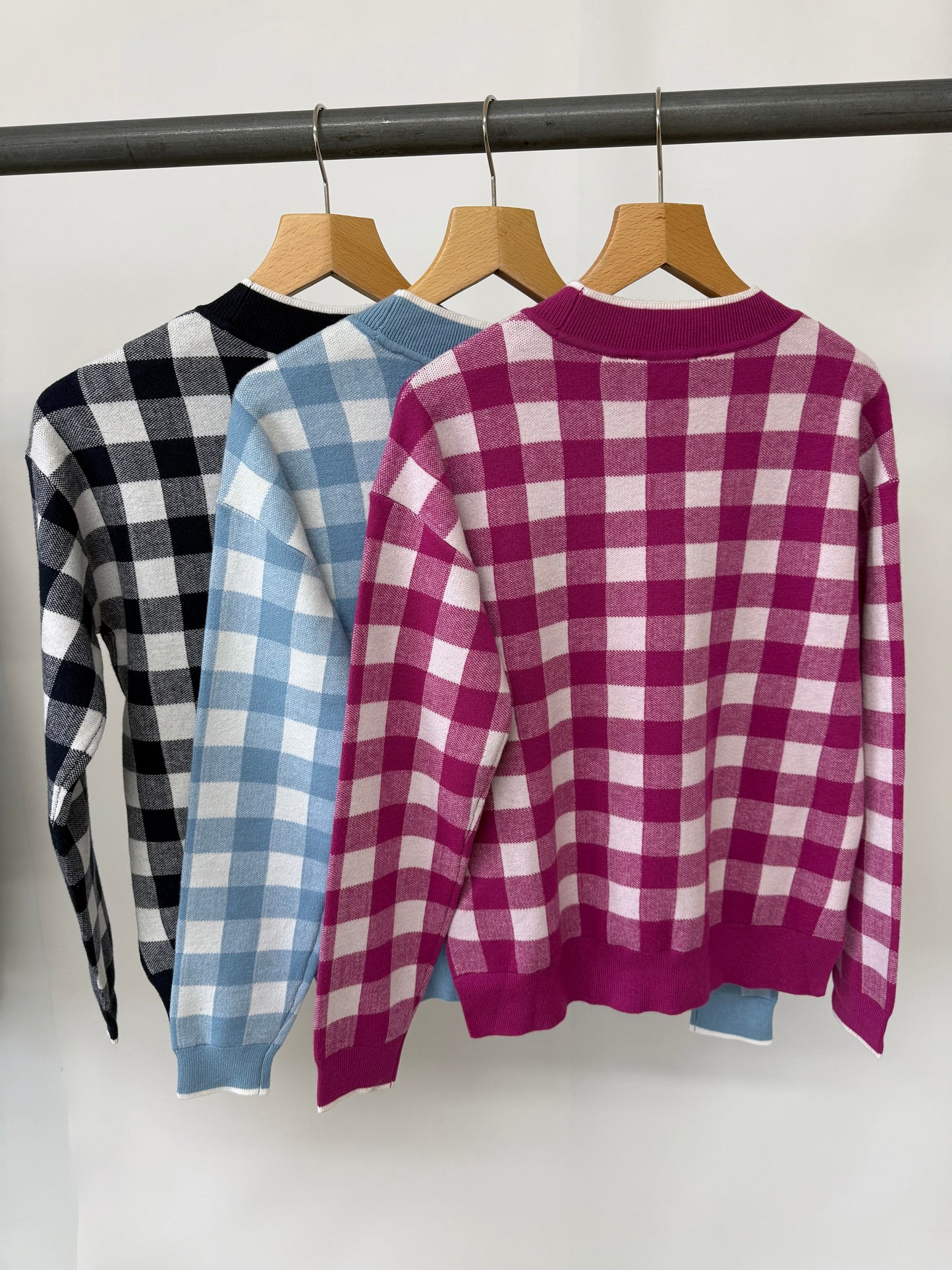 Ex ‘Crew Clothing’ checked jumper