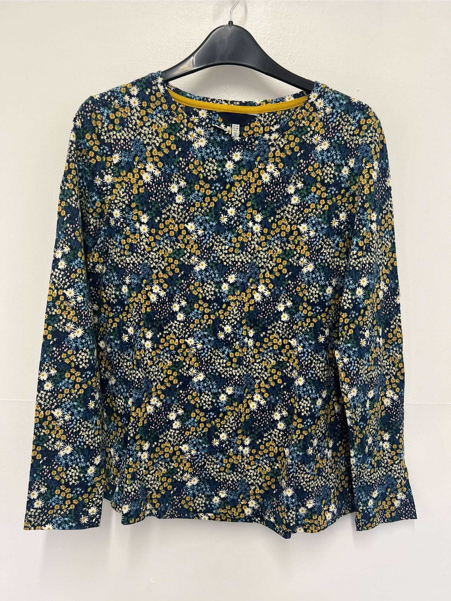 Ex Joules Lottie Print Long Sleeve Crew Neck Top Size 10