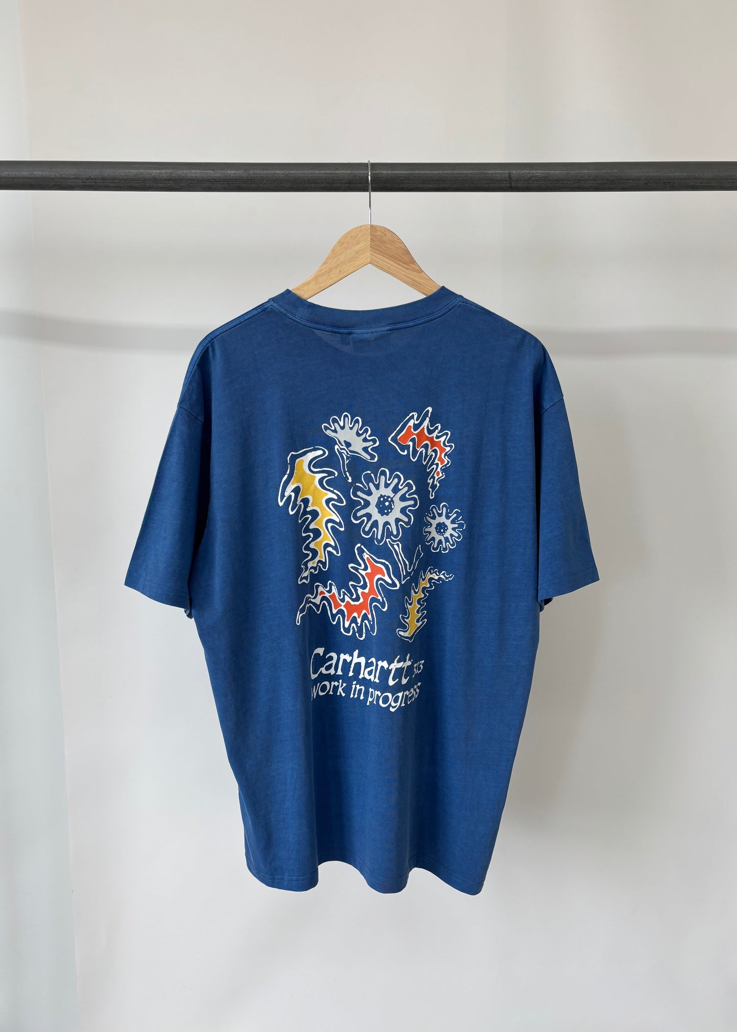 Ex 'Carhartt WIP' Men's T-Shirts With Back Print-4 Styles Available