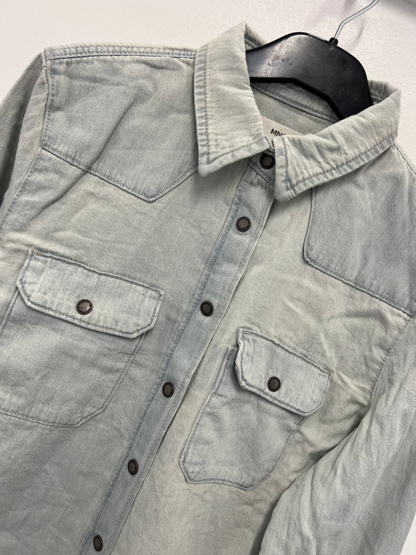 Ex Mango Women’s Light Blue Denim Shirt