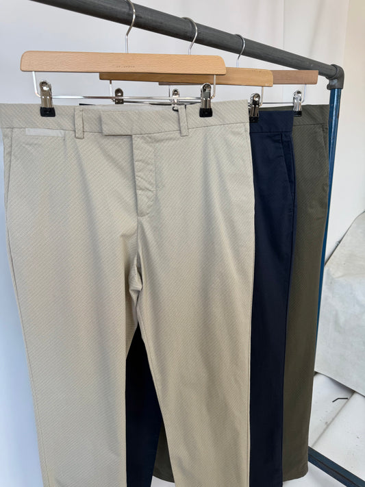 ‘Secret Sample’ Slim Fit Micro GEO Print Trousers.
