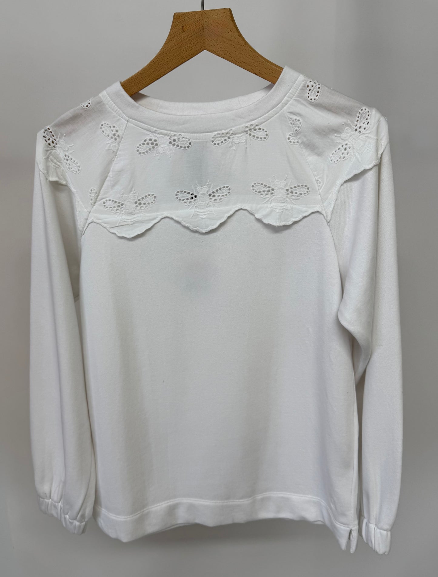 Ex Joules Brinley Bee Embroidery Sweatshirt Womens