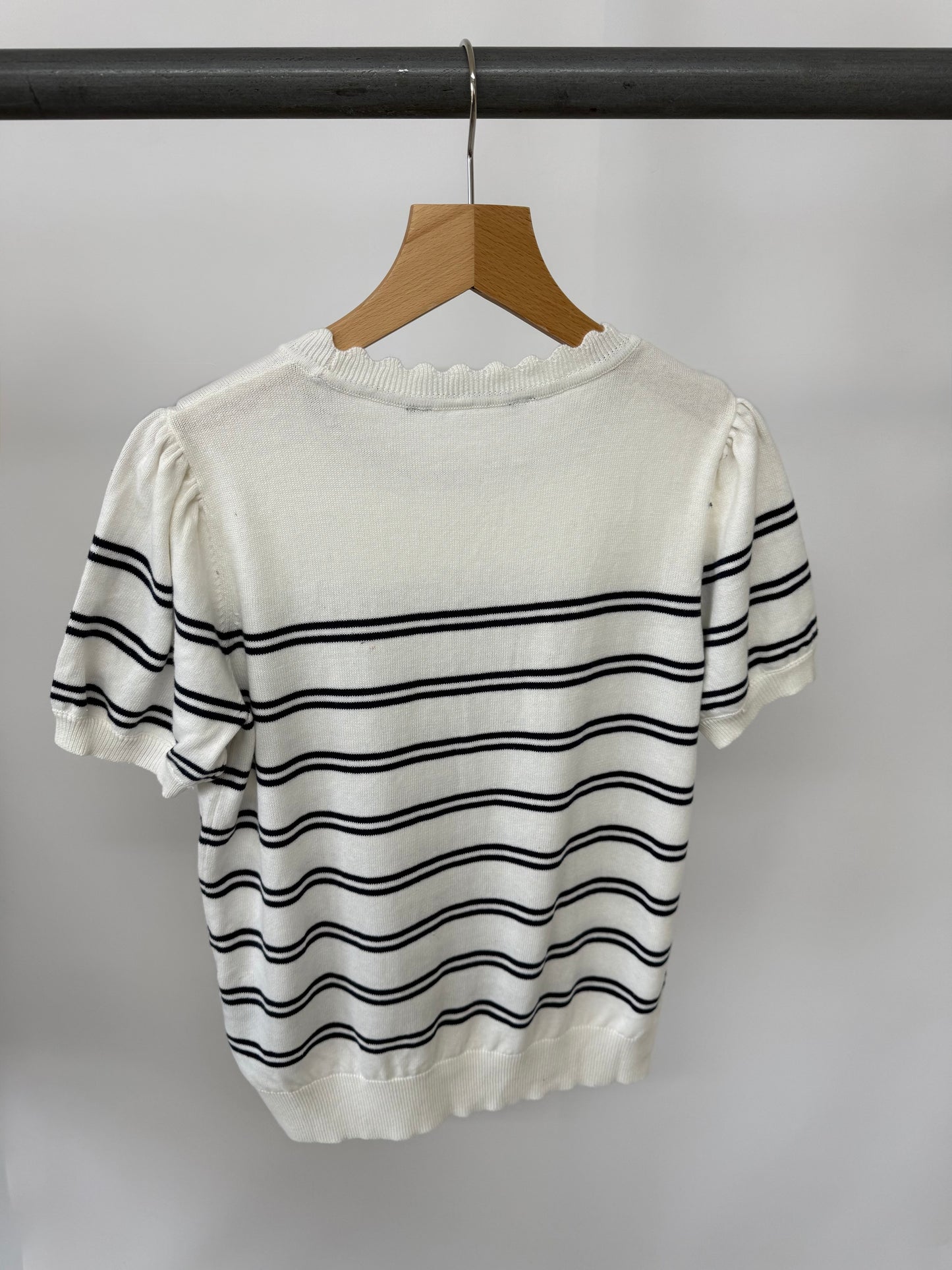 Ex 'Crew Clothing' Ladies Short Sleeve Stripe Top.