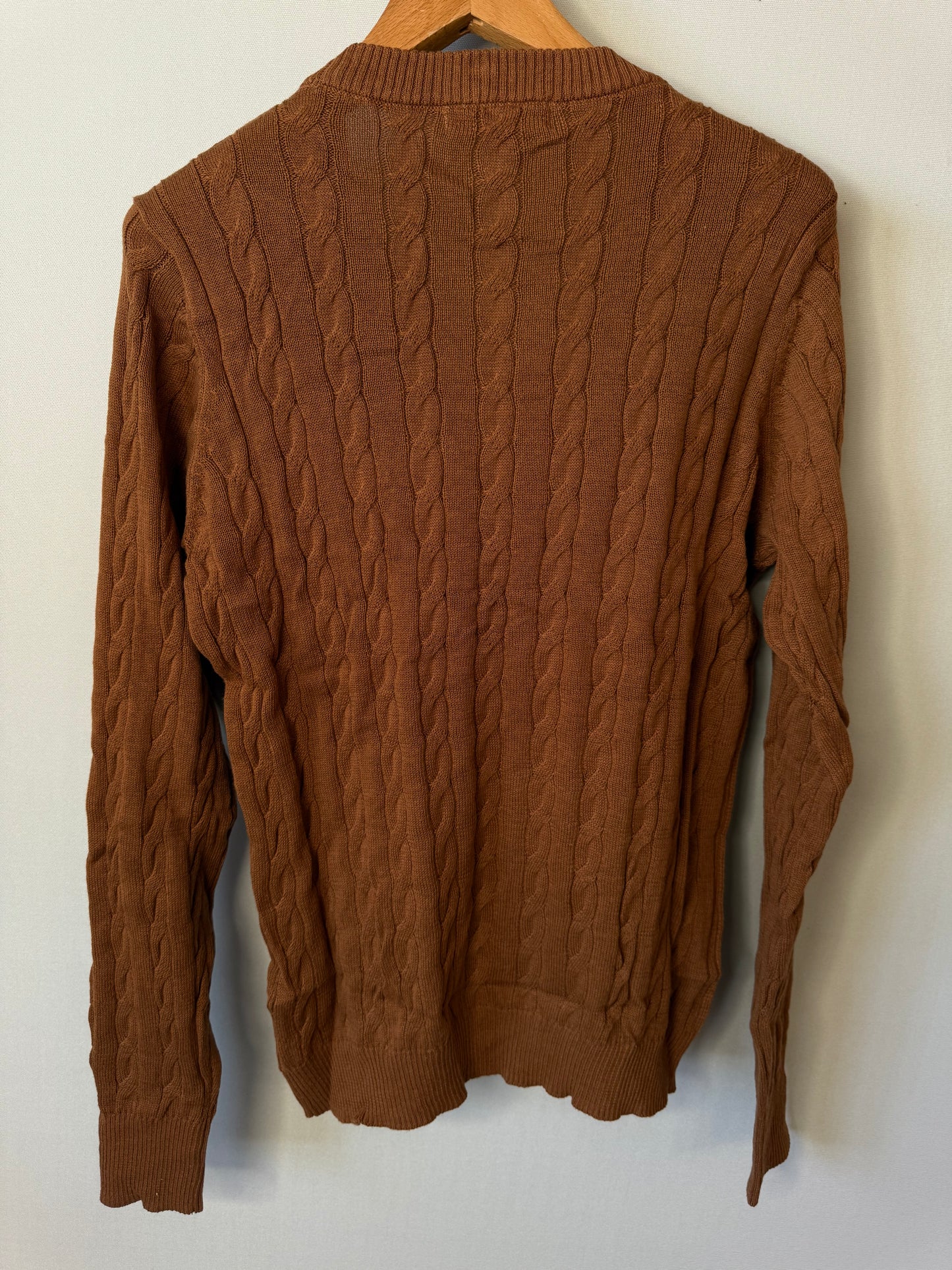 Ex Sea Salt Cable Knit Cardigan