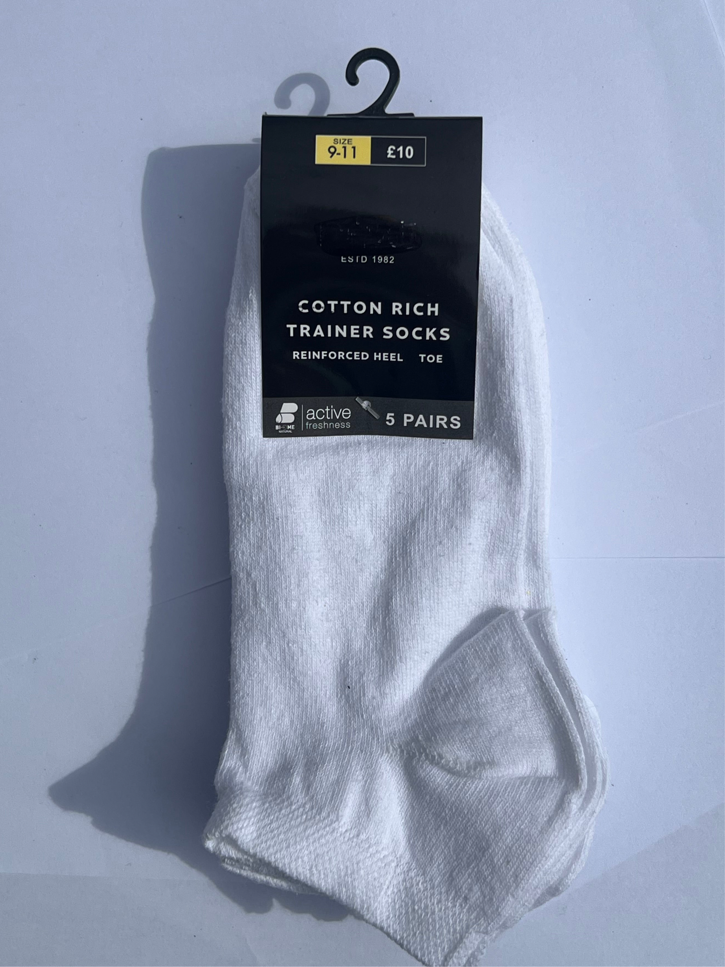 5 PCK Cotton Trainer Socks