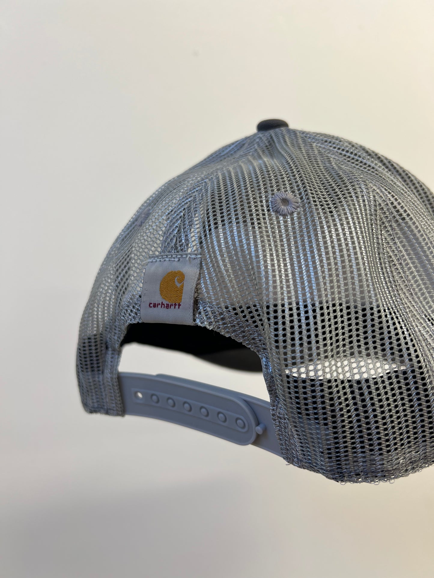 Ex Carhartt Canvas SnapBack Trucker Cap Work Logo